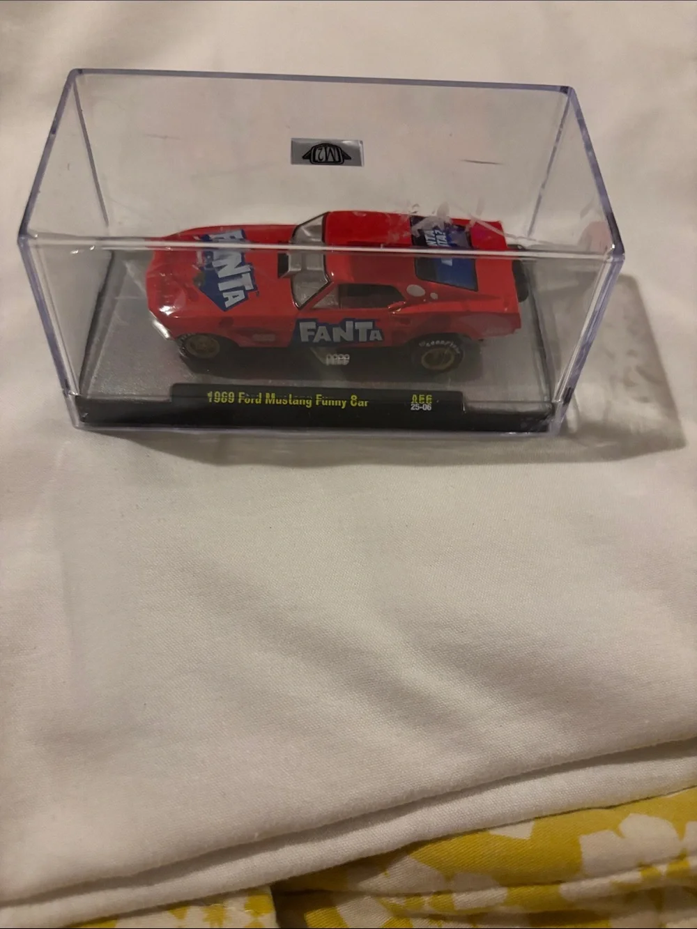Red Fanta-Branded 1969 Ford Mustang Funny Car Toy - Collector Die-Cast